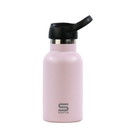 Botella Termo 350Ml Safta "Rosa Empolvado" 19,5 x 7,3 x 7,3 cm.