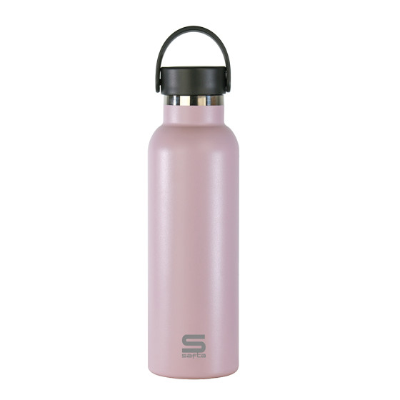 Botella Termo 600Ml Safta "Rosa Empolvado" 25 x 7,3 x 7,3 cm.