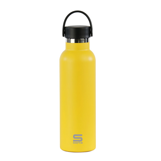 Botella Termo 600Ml Safta "Amarillo" 25 x 7,3 x 7,3 cm.