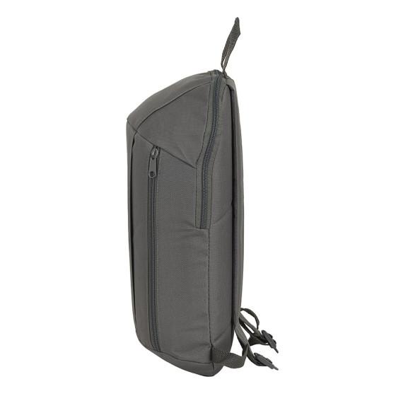 Mini Mochila Bolsillo Vertical Safta Gris Humo 22 x 39 x 10 cm.