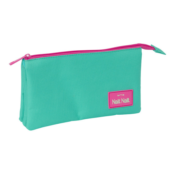 Portatodo Triple Nait Nait "Verde Mint" 22 x 12 x 3 cm.
