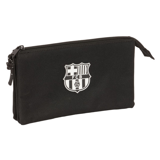 Portatodo Triple F.C.Barcelona Chica Negro 22 x 12 x 3 cm.