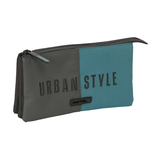 Portatodo Triple Safta "Urban Style" 22 x 12 x 3 cm.