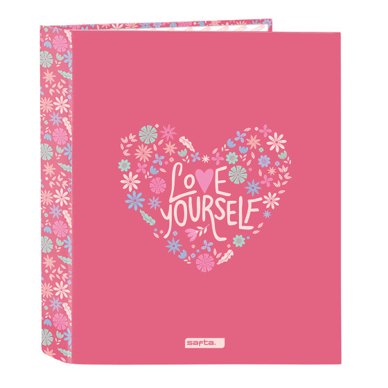 Carpeta Folio 4 Anillas 35Mm Lomo Ancho Safta "Feeling" 27 x 33 x 6 cm.