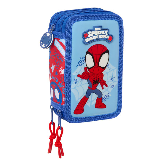 Plumier Triple 37 Piezas Spidey "Rescue" 12,5 x 19,5 x 5,5 cm.