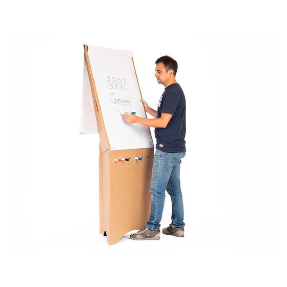 Pizarra De Conferencias Rocada Carton Reciclado 100% Reciclable 700X1780 Mm