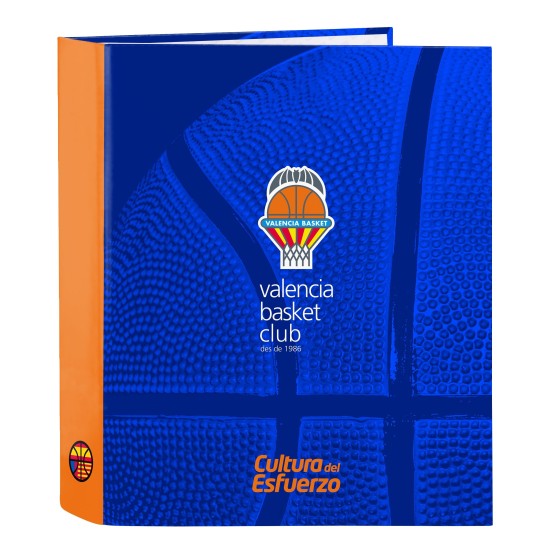 Carpeta Archivador VALENCIA BASKET Folio 4 Anillas 40 mm. 27 x