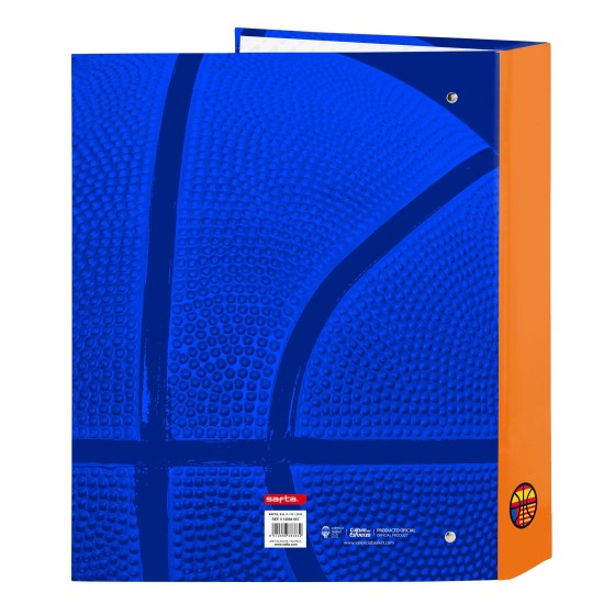 Carpeta Archivador VALENCIA BASKET Folio 4 Anillas 40 mm. 27 x
