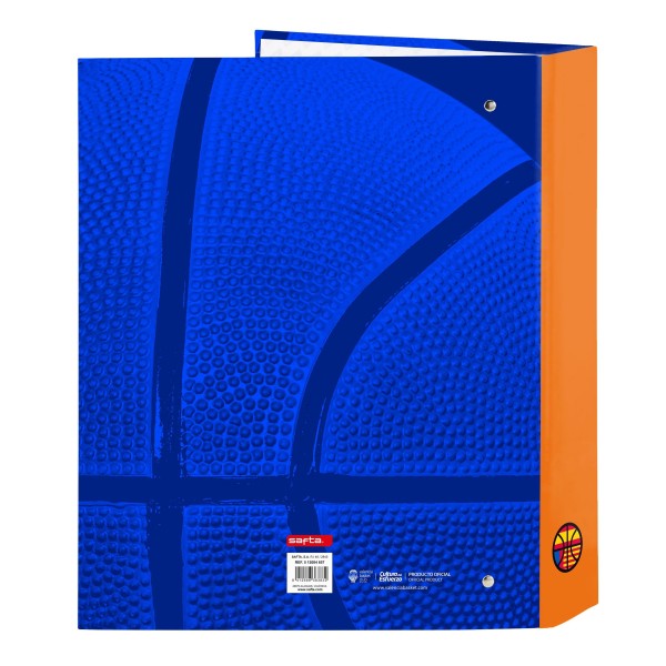Carpeta Archivador VALENCIA BASKET Folio 4 Anillas 40 mm. 27 x