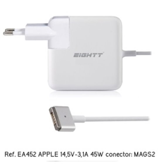Eightt - Cargador Específico Compatible con APPLE 14,5V-3,1A 45W MAGSAFE2  