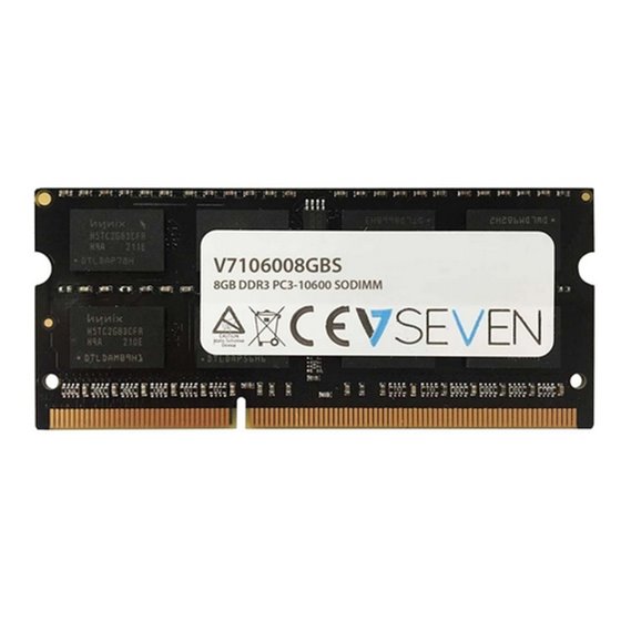 V7 V7106008GBS - DDR3 SODIMM - 8GB - 1333 Mhz - PC3L-10600 - CL9 - Sin búfer - 204-clavijas