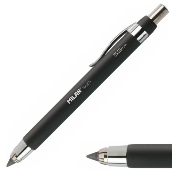 Portaminas Profesional MILAN Touch 5,2 mm. Negro