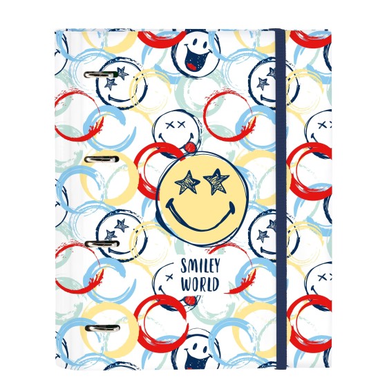 Carpeta Equipada SMILEY WORLD Art A4 4 Anillas 30 mm. 27 x 32 x