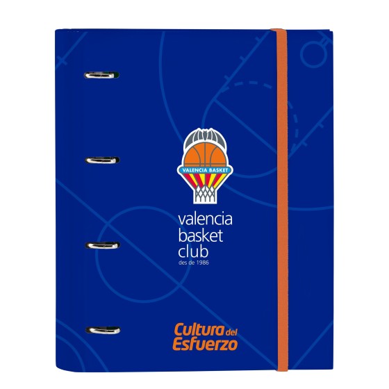 Carpeta Equipada VALENCIA BASKET A4 4 Anillas 30 mm. 27 x 32 x