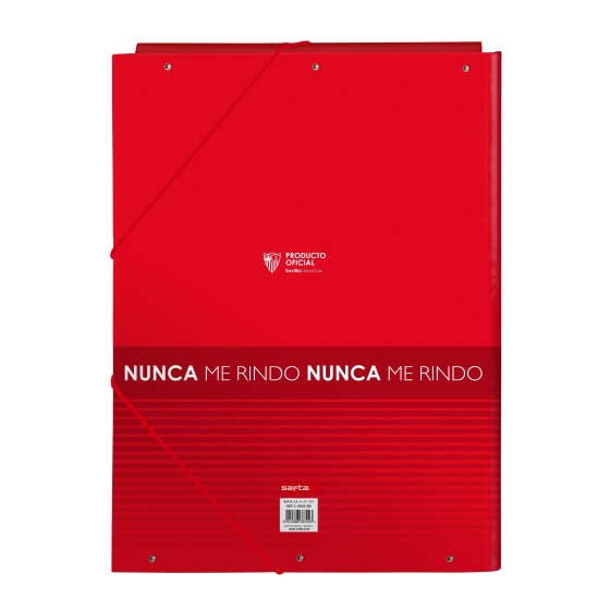 Carpeta Gomas Solapas SEVILLA FC Folio 26 x 33,5 x 2,5 cm.