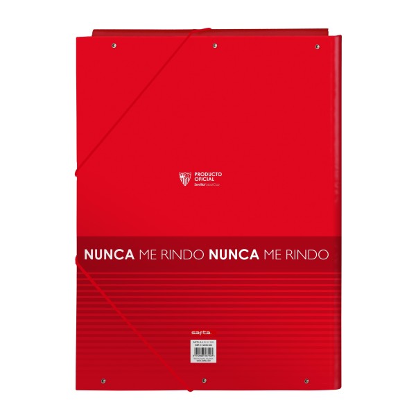 Carpeta Gomas Solapas SEVILLA FC Folio 26 x 33,5 x 2,5 cm.