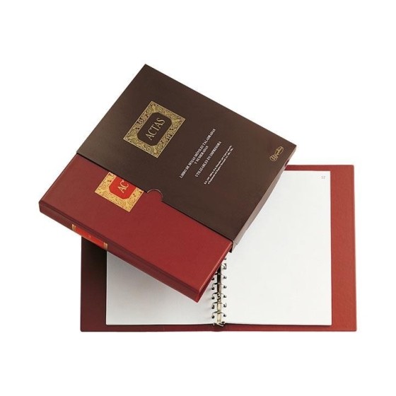 Libro Contable MIQUELRIUS A4 4 Anillas 100 Hojas Actas Movibles