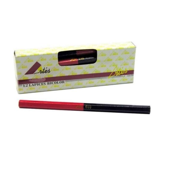Lapicero Bicolor Grueso ARTES Rojo/Azul