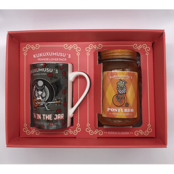 Set Taza Cerámica + Hucha Tarro ROYMART Kukuxumusu