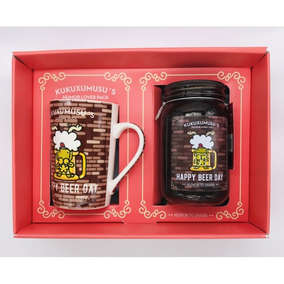 Set Taza Cerámica + Hucha Tarro ROYMART Kukuxumusu