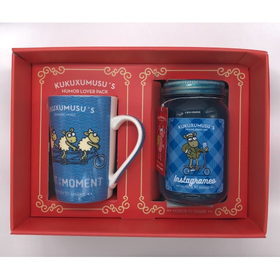 Set Taza Cerámica + Hucha Tarro ROYMART Kukuxumusu