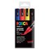 Rotulador POSCA Acrílico Base Agua PC-5M/4C Estuche De 4 Marcadores BASIC