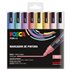 Rotulador POSCA Acrílico Base Agua PC-5M/8C Estuche De 8 Marcadores PASTEL