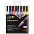 Rotulador POSCA Acrílico Base Agua PC-3M/8C Estuche De 8 Marcadores PASTEL