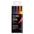 Rotulador POSCA Acrílico Base Agua PC-3M/4C Estuche De 4 Marcadores BASIC