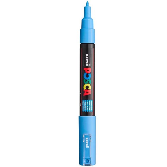 Rotulador POSCA Acrílico Base Agua PC-1M Azul Claro
