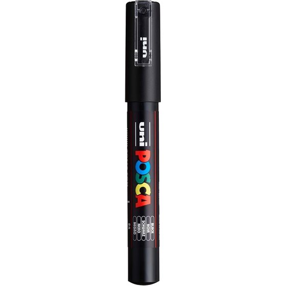 Rotulador POSCA Acrílico Base Agua PC-1M Negro