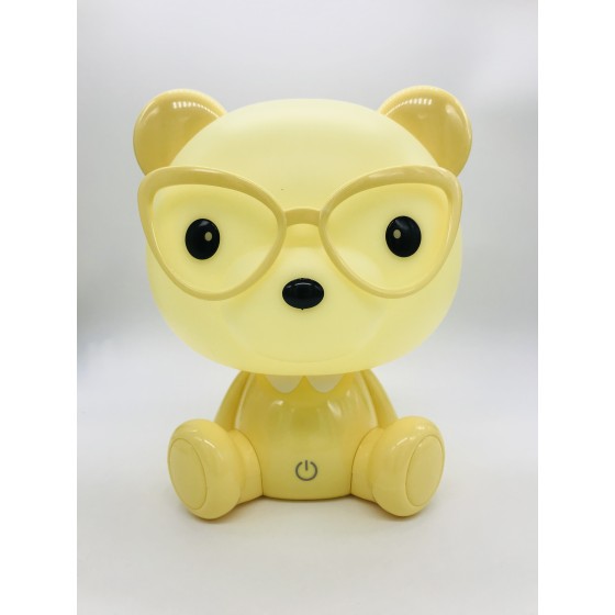 Lámpara Led ROYMART Conejo Gafas Amarillo USB