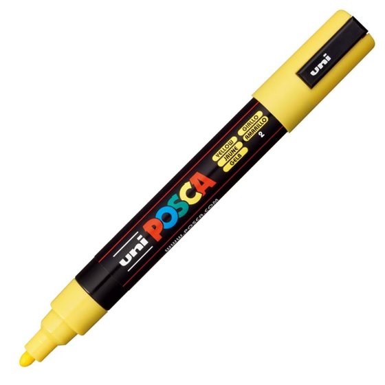 Rotulador POSCA Acrílico Base Agua PC-5M Amarillo