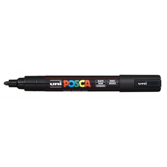 Rotulador POSCA Acrílico Base Agua PC-5M Negro
