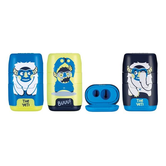 Afilaborras MILAN Goma + Sacapuntas Compact The Yeti