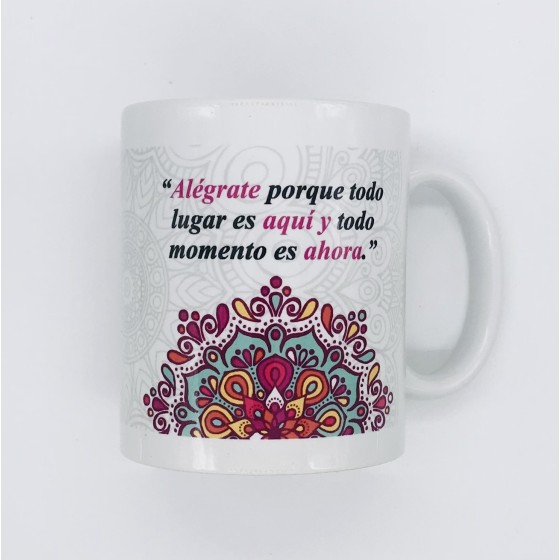 Taza Cerámica ROYMART Mandala Alegrate
