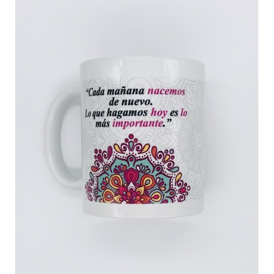 Taza Cerámica ROYMART Mandala Alegrate