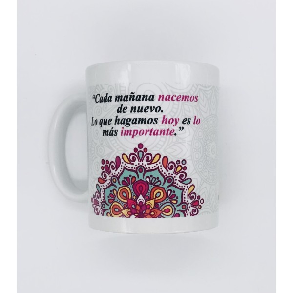 Taza Cerámica ROYMART Mandala Alegrate