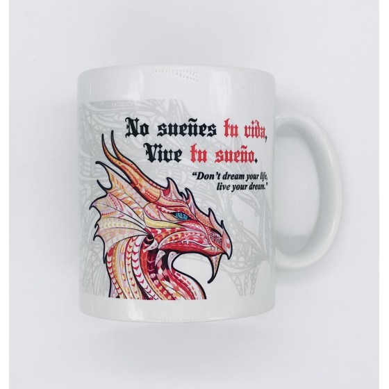 Taza Cerámica ROYMART Mandala Tattoos