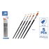 Set De Pinceles Planos BEBASIC Blister x5 Uds. Medidas Surtidas