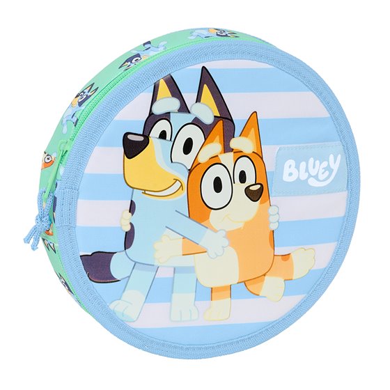 Plumier Redondo 18 Piezas Bluey "Sisters" 21 x 3,5 cm.