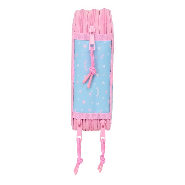 Plumier Triple 37 Piezas Blackfit8 "Smile" 12,5 x 19,5 x 5,5 cm.