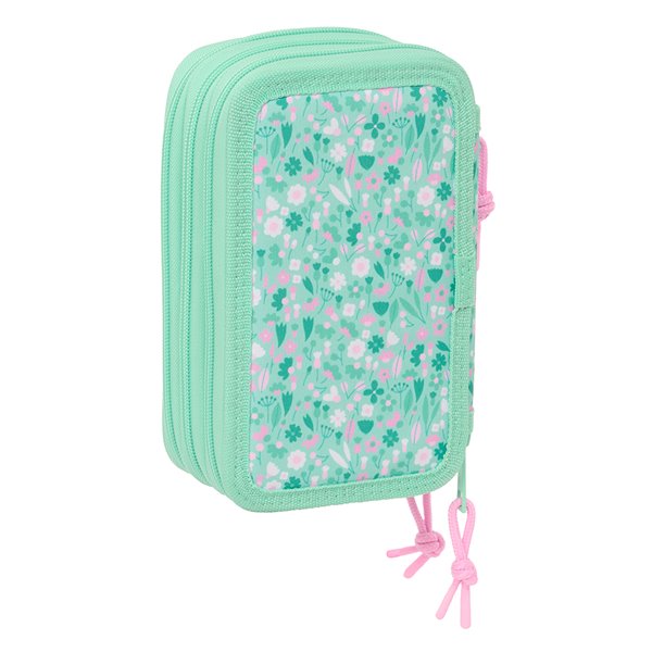 Plumier Triple 37 Piezas Safta "Cuore" 12,5 x 19,5 x 5,5 cm.