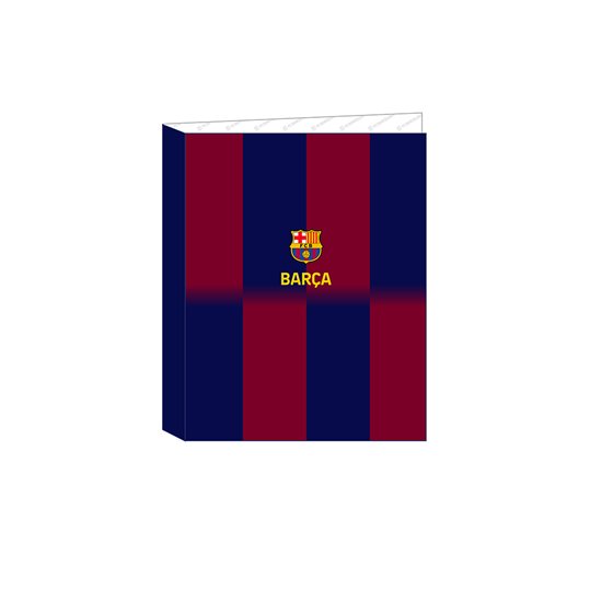 Carpeta Folio 4 Anillas Mixtas F.C.Barcelona 1ª Equip. 25/26 26,5 x 33 x 4 cm.