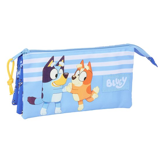 Portatodo Triple Bluey "Let'S Play" 22 x 12 x 3 cm.