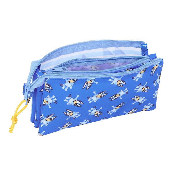 Portatodo Triple Bluey "Let'S Play" 22 x 12 x 3 cm.