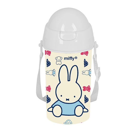 Botella 500Ml Apertura Autom. Con Pajita Miffy "Buddy" 7,3 x 19,5 x 7,3 cm.