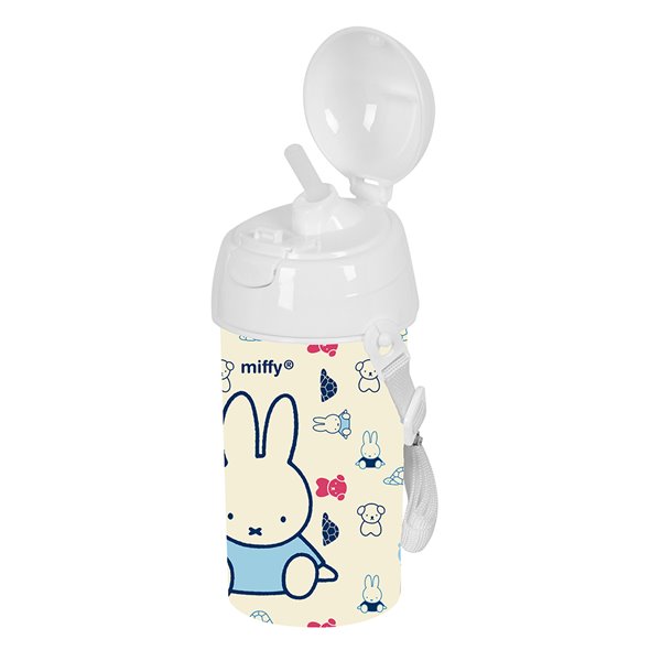 Botella 500Ml Apertura Autom. Con Pajita Miffy "Buddy" 7,3 x 19,5 x 7,3 cm.