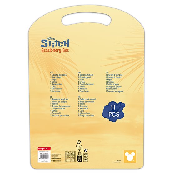 Set Escritura Stitch "Ice Cream" 27 x 37,5 x 3 cm.
