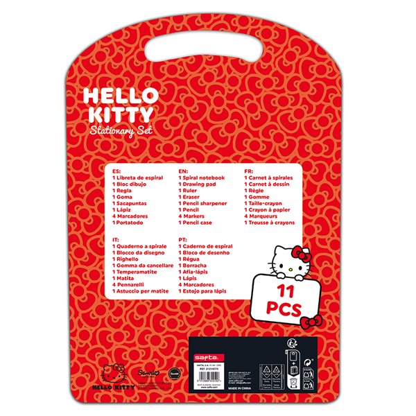 Set Escritura Hello Kitty "Iconic" 27 x 37,5 x 3 cm.